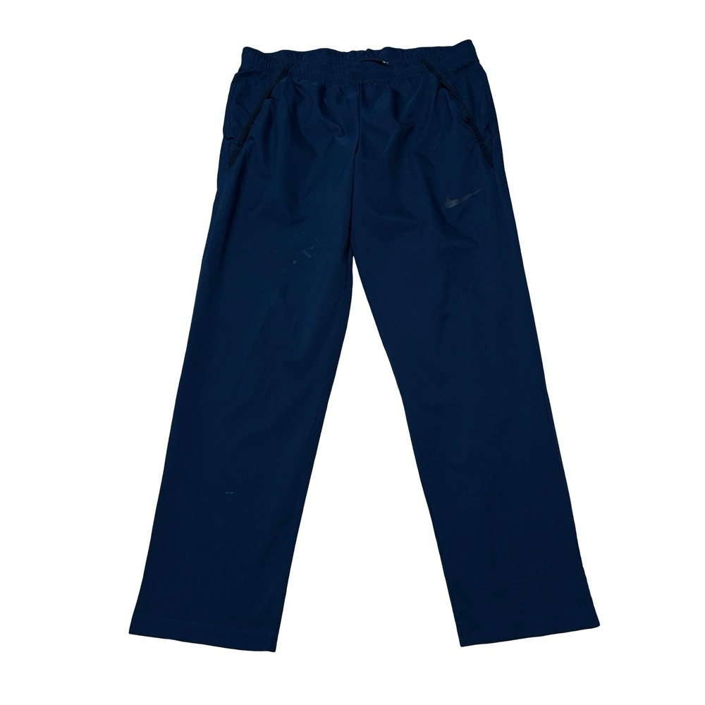Nike Dri-FIT Men's Standard Fit Lightweight Track Pants Navy Size M 34x29 *FLAWS
